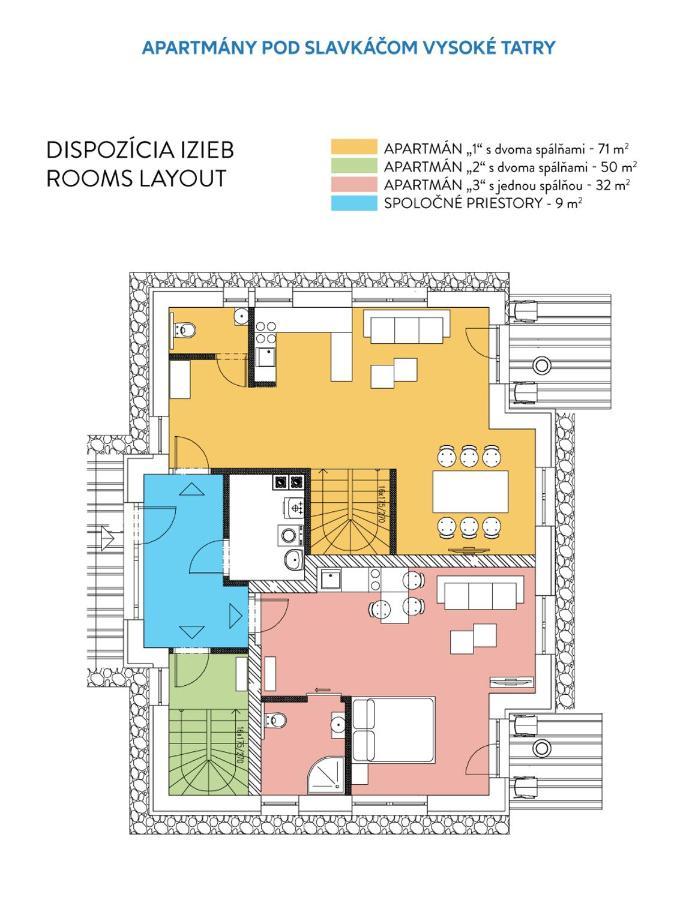 Apartmány pod Slavkáčom - Vysoké Tatry Veľký Slavkov Exterior foto